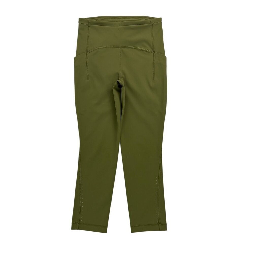 Lululemon Swift Speed High-Rise Crop 21" Leggings Size 4 Moss Green